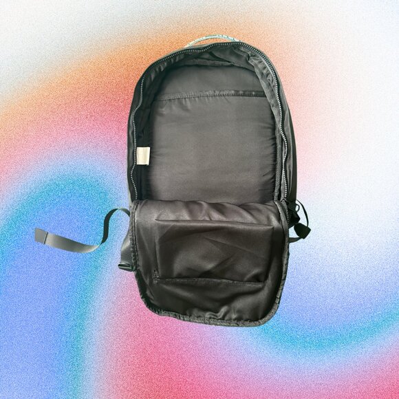 STEVE MADDEN Backpack Book Bag Black Rainbow Multicolored EUC - Picture 3 of 3